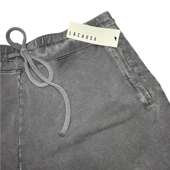 LACAUSA Slater Sweatshorts in Washed Gray - Picture 6 of 10